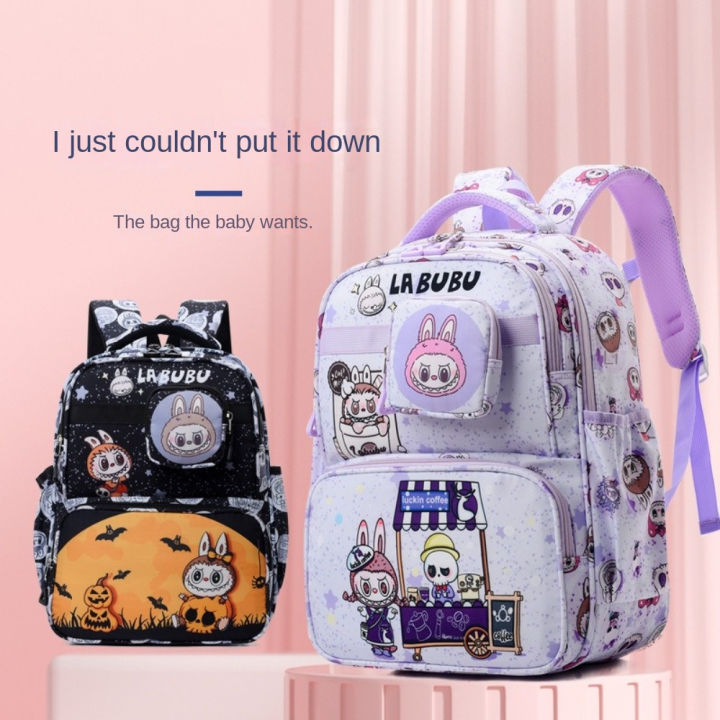 BENNETTGC Large Capacity Labubu Backpack Cartoon With Coin Purse School 720x720q80