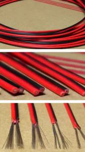 2Pin Red and Black PVC Extension Cable 22AWG 20AWG 18AWG Tinned Copper Domestic Wire