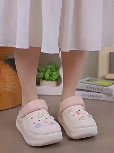 Sandal wanita terbaru gaya Korea EVA elegan lembut sandal dewasa aksesori DIY Sendal fashion