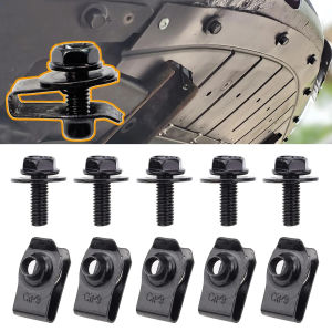 20pcs Car Body Engine Cover Undertray Splash Shield Guard Bumper Bolts U-nut Clips Fender Liner Retainer Push Rivet Hex Head Screws
