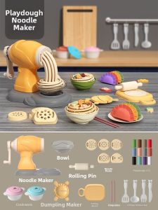 XIDIQI | Non-Toxic Play Dough Ice Cream Noodle Making Set