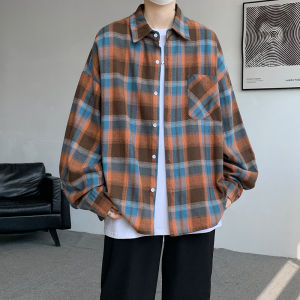 Áo Sơ Mi Kẻ Sọc Cotton Dài Tay Cho Nam Mùa Thu Áo Khoác Ngoài Rộng Rãi Áo Sơ Mi Nam Áo Khoác Ngoài Cho Cặp Đôi Áo Sơ Mi Tagkita