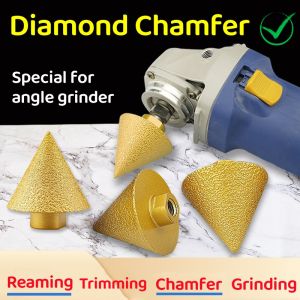 M10 Diamond Chamfer Router Bits Dia 38mm/50mm Milling Tile Cutter Marble Concrete Hole Saw Masonry Drilling Crowns Construction Tools