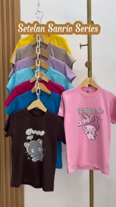 Setelan Anak Lengan Pendek Celana Pendek Motif Cartoon Series 1 - 10 Tahun