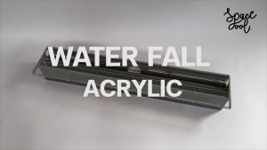 Water Fall Acrylic 60cm ติดผนัง ตกแต่งสระว่ายน้ำหรือบ่อน้ำในสวน ความกว้าง ม่านน้ำตกอะคริลิค