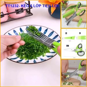 Kéo 5 lớp cắt thực phẩm  kèo cắt tiện dụng cho nhà bếp