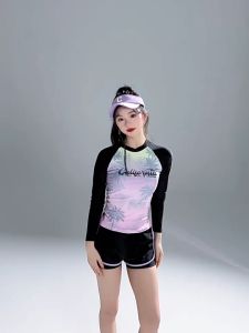 Đồ Bơi Cho Bé Gái Bộ Bơi Mẹ Và Bé Habi Fashion HB2406 Họa Tiết California Chất Liệu Co Giãn Cho Bé Từ 18-66kg