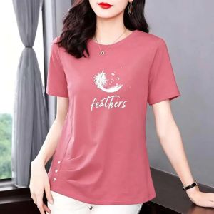 HUAXUNRAN | Summer Cotton Loose Short Sleeve T-shirt