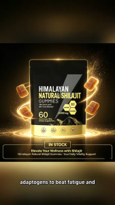 Himalayan Natural Shilajit Gummies | 3000mg Triple Herb Blend | Energy & Vitality Support