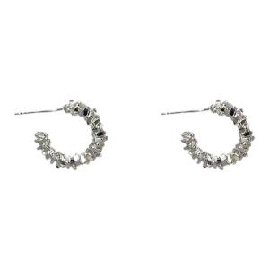 Hoa Tai Bạc Thanh Lịch SRRMHYN Thiết Kế Nhỏ Cho Nữ 2024 Mới Nhẹ Sang Trọng Cảm Giác Cao Cấp Kẹp Tai Hình Giọt Nước