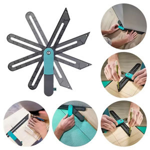 Angle Rulers Tri Square Irregular Sliding T-Bevel Gauge with Lock Level Measuring Tool Carpentry Marking DIY Project Protractor