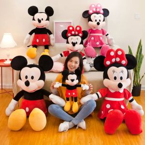 Disney 35/50cm Mickey Mouse Plush Toys Kawaii Anime Mickey Minnie Stuffed Plushies Models Decoration Doll for Kids Birthday Gift