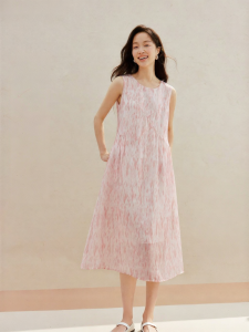 INMAN | Vacation Style Ombre Print Sleeveless Sundress
