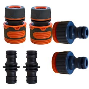 6pcs Durable ABS Garden Water Pipe Connector Set Quick Release Head Extension Connector Used for Lawn Irrigation System