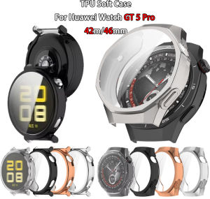 Screen Protector Case For Huawei Watch GT 5 Pro 42MM 46MM TPU Full Cover Anti-scratch Soft Shell For Huawei Watch GT5 Pro Case