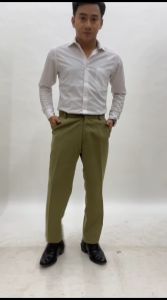 Celana Kantor Pria formal Bahan Dasar Kain
