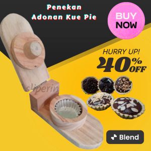 Penekan Adonan Pai Pucher Pie / Alat Untuk Adonan Kue pie