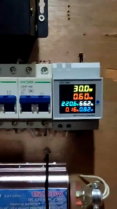 6IN1 Din rail AC monitor 110V 220V 100A Voltage Current Power Factor Active KWH Electric energy Frequency meter VOLT AMP