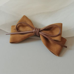 Autumn Winter Hair Clips Womens Back of Head 2024 New High End Simple Butterfly Knot Spring Clamp Ponytail Clamp Half up Top Clip