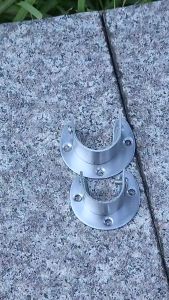 Rod Socket Flange Stainless Steel Wardrobe Bracket Holder Closet End Supports