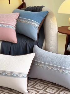 Vỏ Gối Velvet Đỉnh Cao Phong Cách Bắc Âu Có Họa Tiết Nổi
