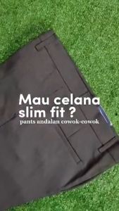 Celana Kerja Pria Semi Wool Premium Slim Fit & Baju Kantor Resmi Terbaru