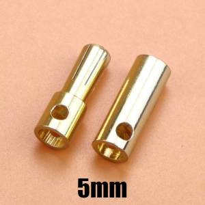 10pcs 2mm 3mm 4mm 5mm 5.5mm 6mm 8mm Bullet Banana Plug Gold-Plated Banana Male Female Plug Connector For RC Battery Parts DIY