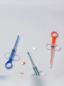 【Simple operation】Pet Pill & Medicine Feeder | Tablet & Capsule Injector | Silicone Feeding Syringe for Cats & Dogs