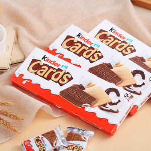 Kinder German Milk Chocolate Wafer Crispy Snack 128g Boxed Dessert Sweet Biscuit Thin Breakable Chocolate Treat from Germany