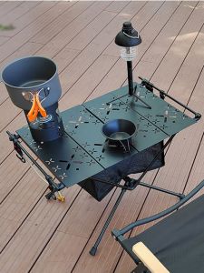 Outdoor Foldable Table Camping Portable Lightweight Dining Table Tactical Outdoor Tea Table Aluminum Alloy Small