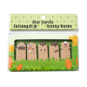 หมายเหตุดัชนีนิ้วหัวแม่มือ น่ารัก ป้ายเหนียวมูลค่าความงามสูง Ins Style การ์ตูน N times Classification Tag Stickers น่ารัก Animal Theme