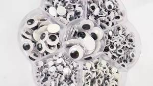 800pcs/set Mixed Wiggle Googly Eyes Movable Simulation Cartoon Eyeball Self Adhesive Googly Eyes for DIY Children Craft Supplies