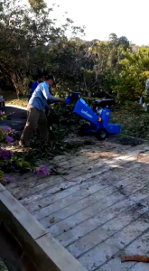 Mytools Heavy Duty 15HP 5" Wood Chipper Grass Shredder Chopper Machine Tree Branch Grinder Blue