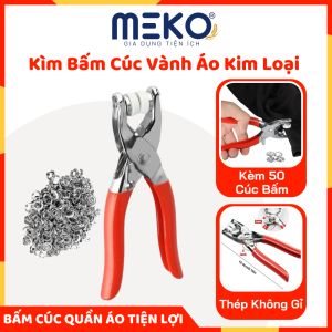 Kìm Bấm Cúc Vành Áo Kim Loại Đa Năng( Tặng Kèm 50 Cúc Bấm) Bộ Kìm Bấm Khuy Kèm Cúc Bấm 9.5mm Thép Không Gỉ Bấm Cúc Quần Áo Tiện Lợi