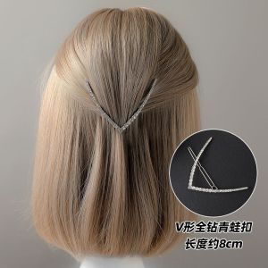 Womens Short Hair Transition Period Hair Accessories Half-Up Hair Clips Stylish New 2025 High-End Hairpins Back of Head