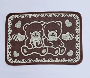 Ready Stock # Bath Floor Mat Towel / Bathroom Carpet 100% Cotton / Bath Mat Soft / Anti-Slip Floor Mat