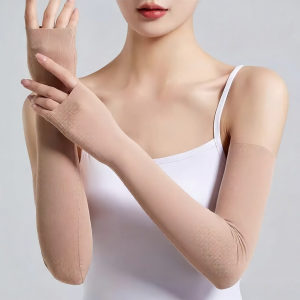 DIANJIXIONG | Sun Protection Natural Skin Color Comfortable Breathable Ice Silk Arm Covers
