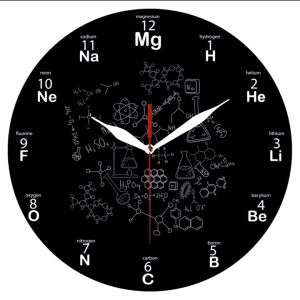 Jam Dinding/Wall Clock Tema Kimia - Sweep Movement