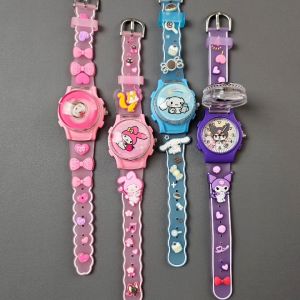 Jam Tangan Anak Perempuan Spiner Karakter Sanrio Kuromi Melody