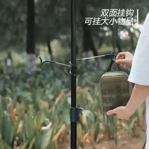 Tent Pole Post Lamp Holder Hook 2 Way Hanger Multipurpose Aluminum Alloy Post Tent Pole Lantern Light Holder