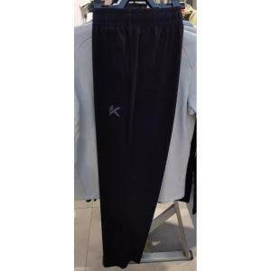 กางเกงบาสเก็ตบอลชาย Anta KT 2025 กางเกงขายาวทรงตรงแฟชั่นฤดูร้อน กางเกงกีฬาผ้าถักคอตตอนผสมโพลีเอสเตอร์ระบายเหงื่อได้ดี