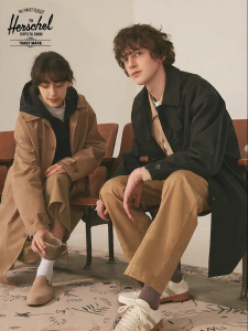 Herschel | Fashionable Simple Single-Breasted Mens Trench Coat
