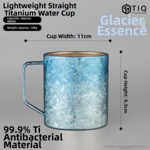XINLONGTANG | Pure Titanium Lightweight Double-Layered Multipurpose Cup