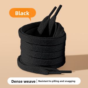 XIANZHAO | Anti-Slip Anti-Loose Shoelaces for Men and Women White and Black Flat Sneakers