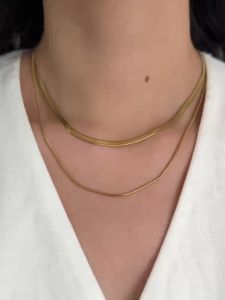 Dây Chuyền Nữ Dài Kiểu Mắt Xích Mặt Dây Chữ Y Không Khóa Chất Liệu Thép Không Gỉ Kiểu Choker Thời Trang.