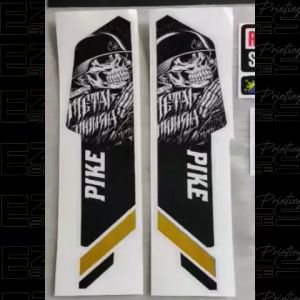 ROCKSHOX PIKE SKULL Design Bike Fork Sticker High Quality Waterproof