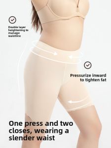 MiiOW | White Ice Silk Safety Pants Anti-wear Leggings High Waist Short Trousers No Trace Summer Bottoms For Plus Size Women