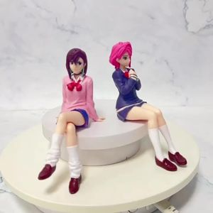 Bandai | Anime Dandadan Ayase Momo Shiratori Aira Sitting Pose Noodle Stopper PVC Figure Collectible Statue Home Car Decoration Toy Gift