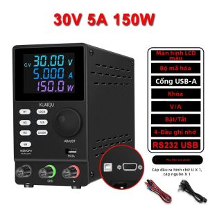 KUAIQU | Nguồn Cấp Điện Phòng Thí Nghiệm KUAIQU RS-232/USB Nguồn Điện Bàn Điều Chỉnh Được Bộ Điều Chỉnh Điện Áp Bộ Nhớ Cho Sửa Chữa PCB 300V/200V/120V/60V/30V