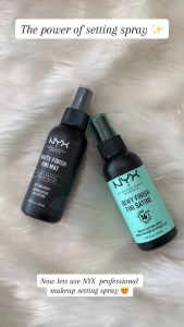 Xịt Khóa Trang Điểm Nyx Professional Makeup Make Up Setting Spray Hiệu Ứng Căng Bóng Dewy 60 mL Lì Matte